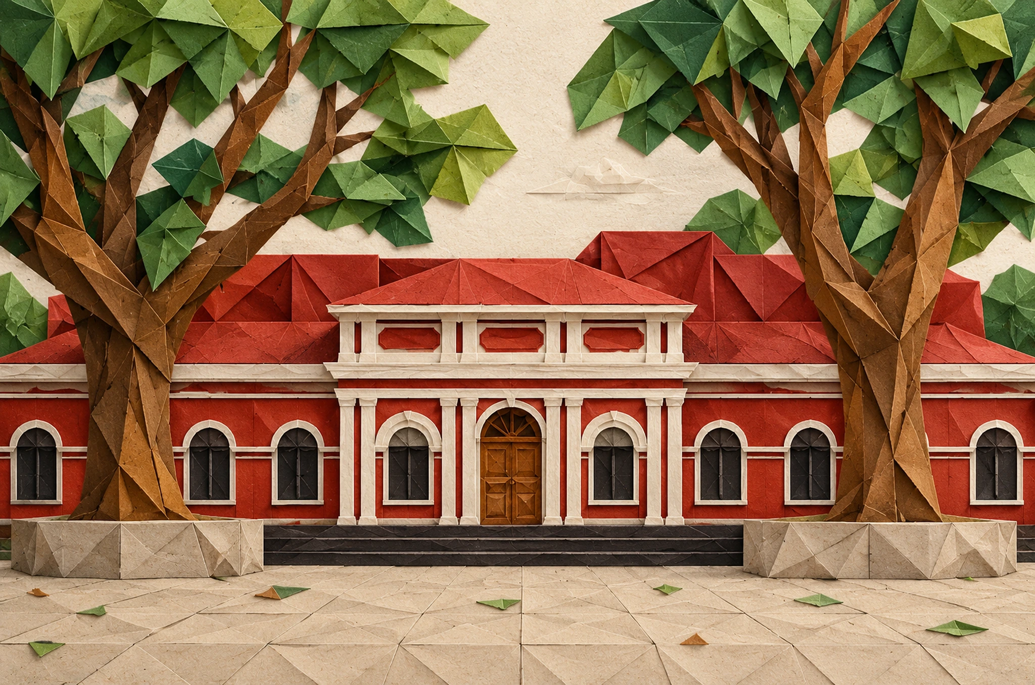 UVCE Origami Artwork
